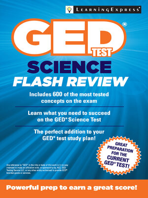 GED Test Science Flash Review - ebook